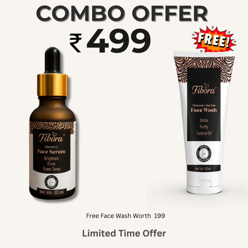 Fibora Vitamin C Serum (30ml) + FREE Face Wash (100ml) Combo Offer