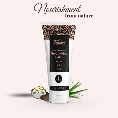 Fibora Moisturising Lotion with Vitamin E & Shea Butter – Deep Nourishment & Hydration – 50ml